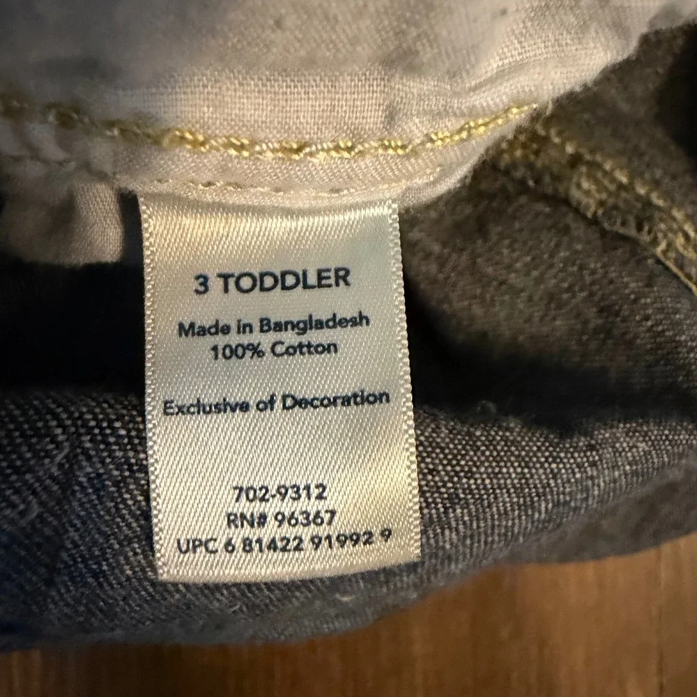 OshKosh B'gosh Denim Overalls Kids 3T Blue Carpenter Shorts Utility